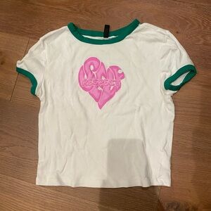 H and M self love women’s baby tee